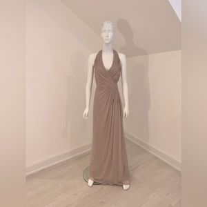 Dessy Bridesmaid#2992-size 16-Topaz. NWT Lux Chiffon ruched halter